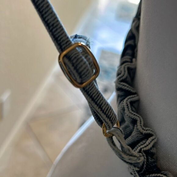 Ser.o.ya Revolve Sorrento Womens Medium Blue Denim Bra Bralette Adjustable NWT - Picture 4 of 7